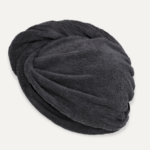 Bambus hårturban | Mørkegrå