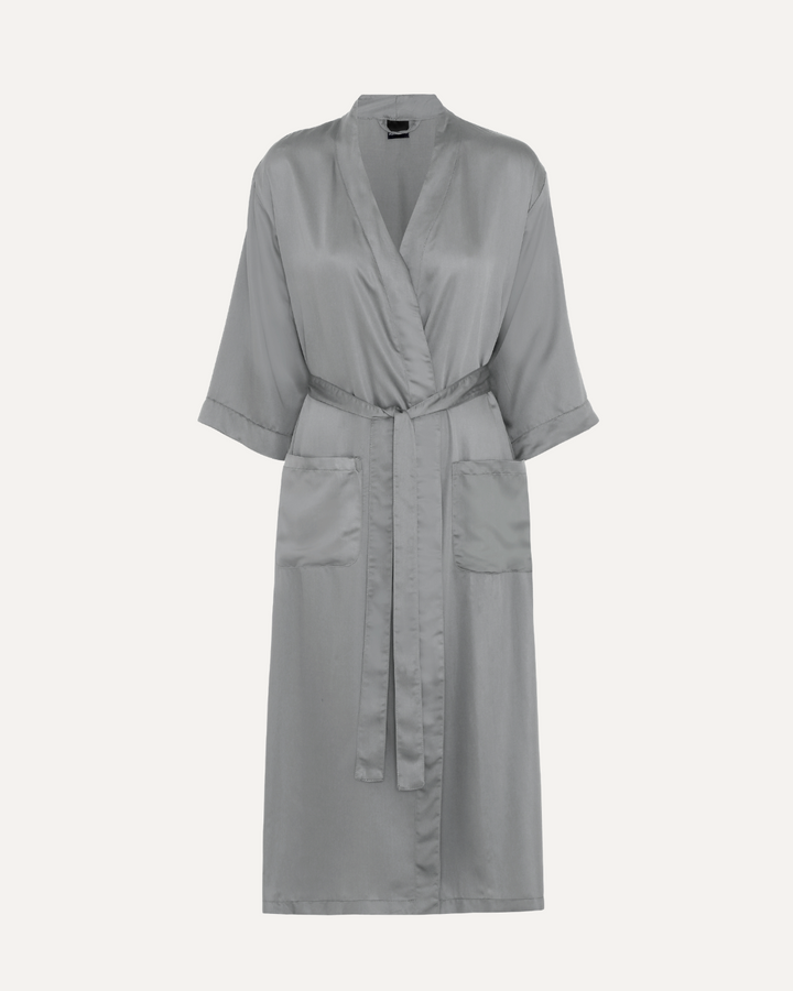 Bambus kimono | Lang damemodel | Light grey