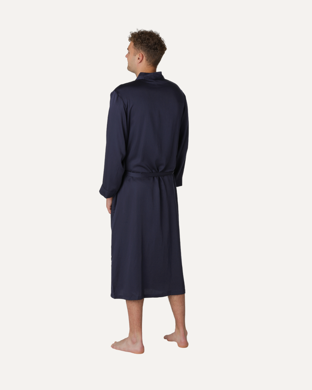 Bambus kimono | Lang herremodel | Navy blue