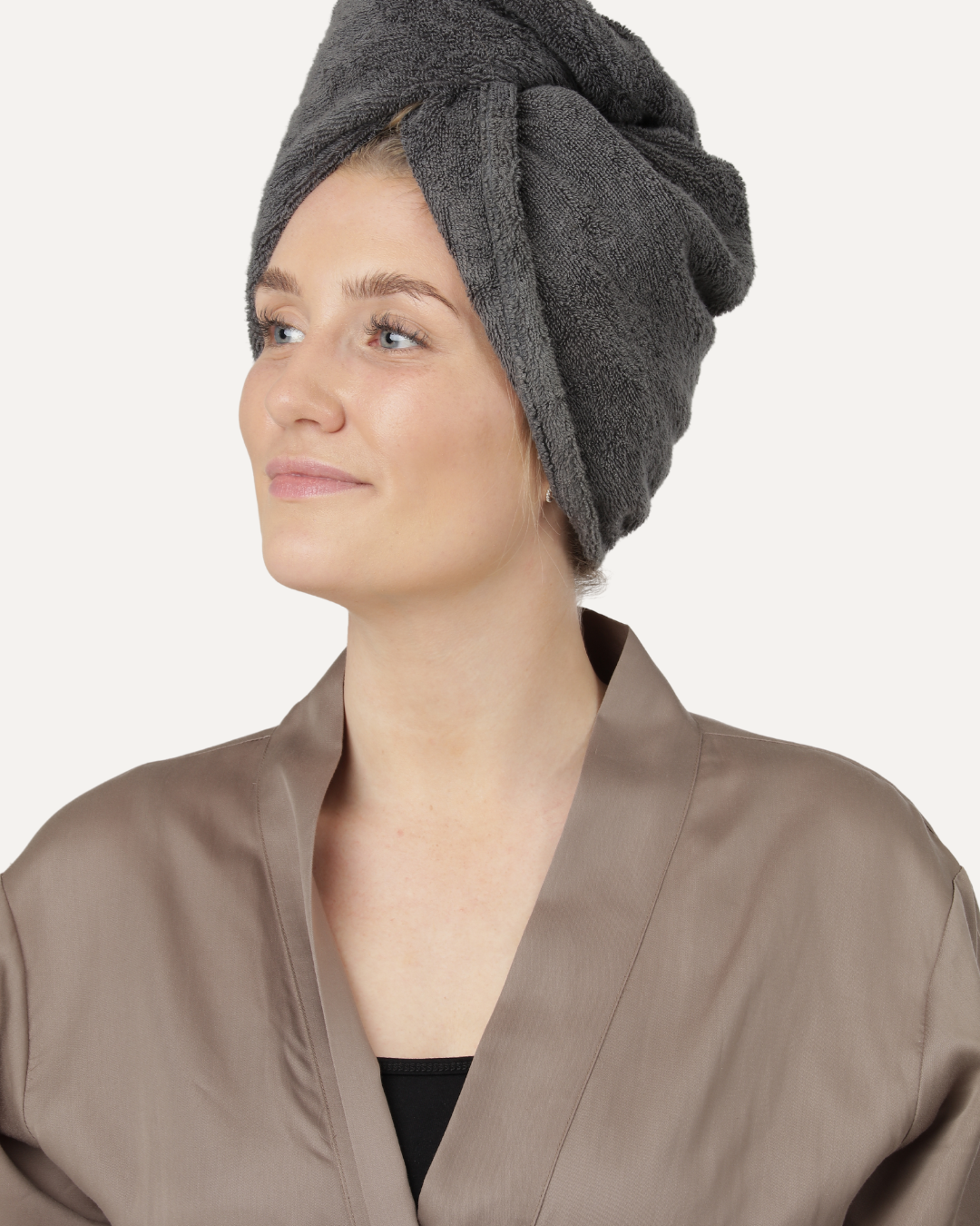 Bambus hårturban | Dark grey