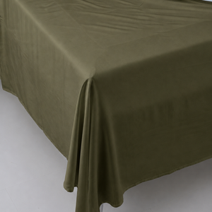 Bambus flatt laken | Armygrønn