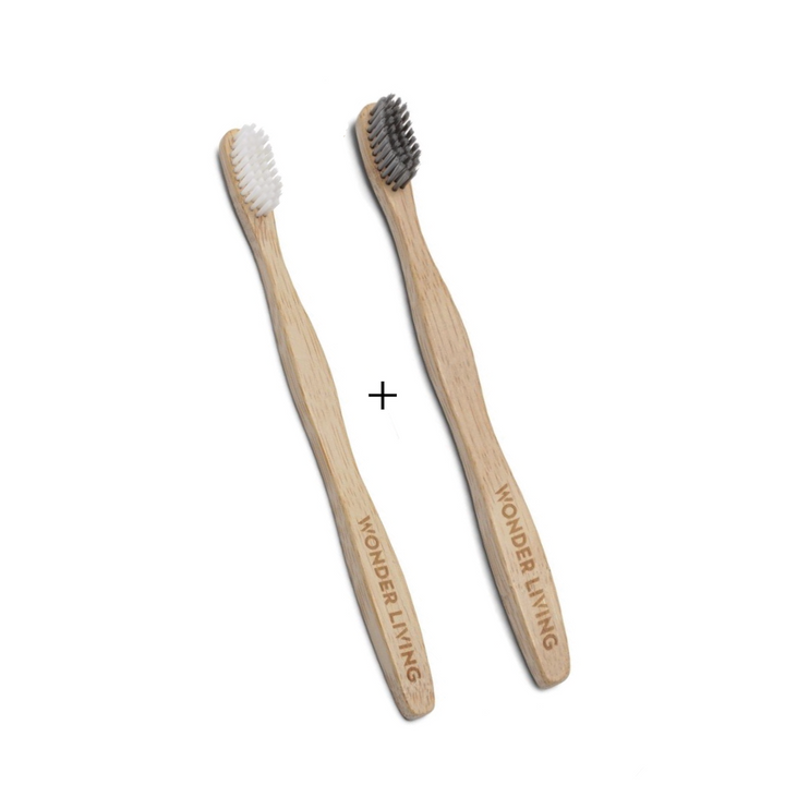 2-pak | Bambus tandbørster